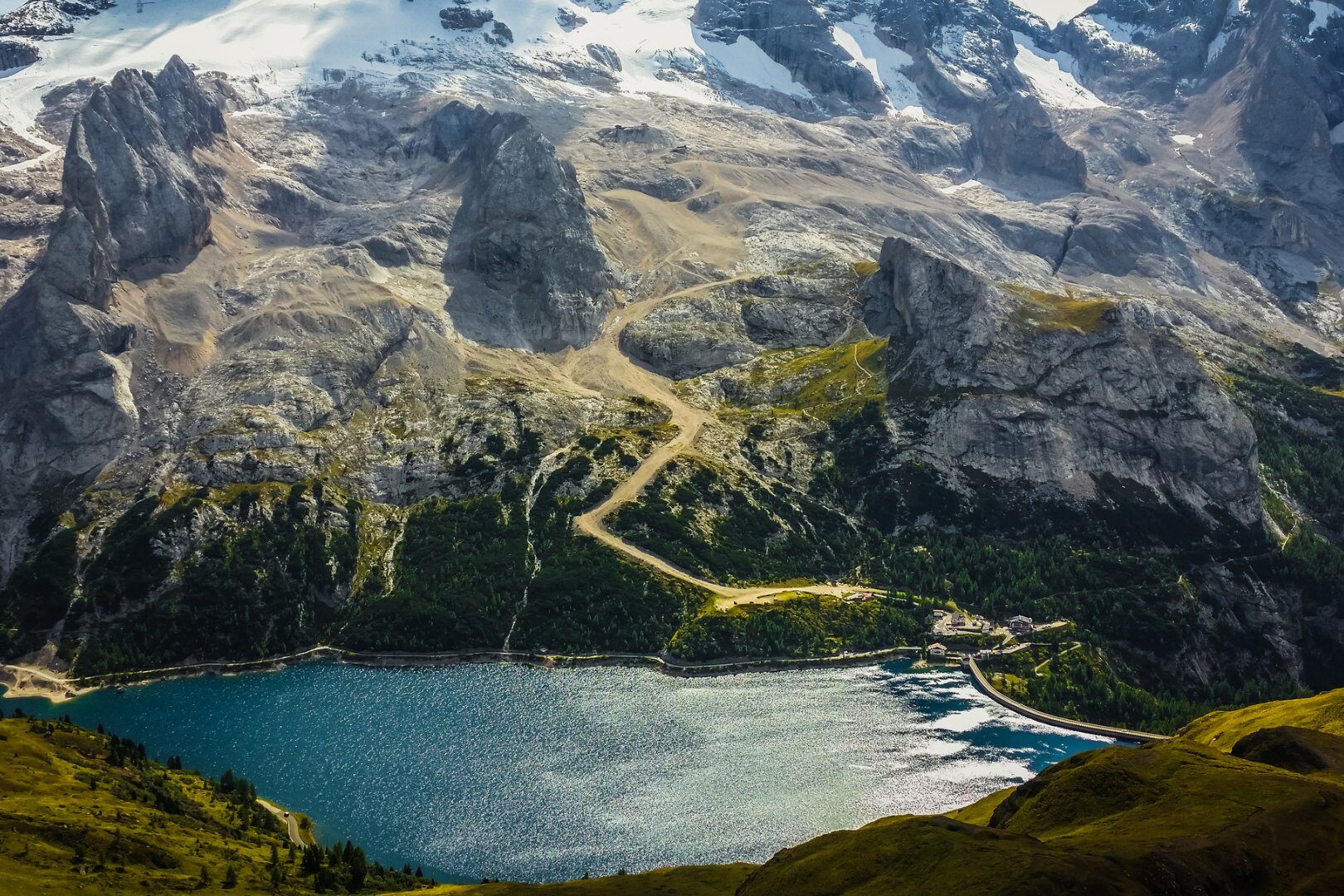 Passo Fedaia Marmolada moto